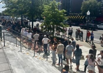 Happy Gilmore 2 casting call line in Morristown, NJ