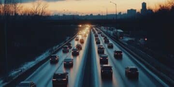 New Jersey highway and traffic at night